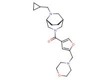 (1R*,5R*)-6-(cyclopropylmethyl)-3-[5-(morpholin-4-ylmethyl)-3-furoyl]-3,6-diazabicyclo[3.2.2]nonane