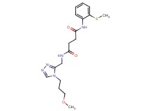 N-{[4-(3-methoxypropyl)-4H-1,2,4-triazol-3-yl]methyl}-N'-[2-(methylthio)phenyl]succinamide