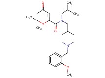 N-isobutyl-N-{[1-(2-methoxybenzyl)-4-piperidinyl]methyl}-2,2-dimethyl-4-oxo-3,4-dihydro-2H-pyran-6-carboxamide