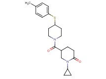 1-cyclopropyl-5-({4-[(4-methylphenyl)thio]-1-piperidinyl}carbonyl)-2-piperidinone