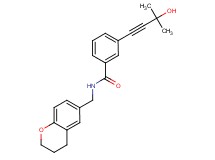 N-(3,4-dihydro-2H-chromen-6-ylmethyl)-3-(3-hydroxy-3-methylbut-1-yn-1-yl)benzamide