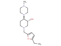 (3R*,4R*)-1-[(5-ethyl-2-furyl)methyl]-4-(4-methyl-1-piperazinyl)-3-piperidinol
