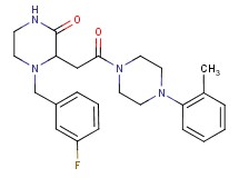4-(3-fluorobenzyl)-3-{2-[4-(2-methylphenyl)-1-piperazinyl]-2-oxoethyl}-2-piperazinone