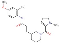 N-(4-methoxy-2-methylphenyl)-3-{1-[(1-methyl-1H-pyrrol-2-yl)carbonyl]piperidin-3-yl}propanamide