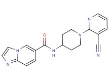 N-[1-(3-cyanopyridin-2-yl)piperidin-4-yl]imidazo[1,2-a]pyridine-6-carboxamide