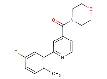 4-[2-(5-fluoro-2-methylphenyl)isonicotinoyl]morpholine