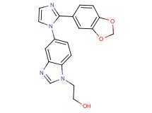 2-{5-[2-(1,3-benzodioxol-5-yl)-1H-imidazol-1-yl]-1H-benzimidazol-1-yl}ethanol