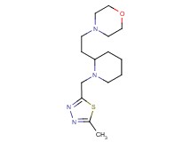 4-(2-{1-[(5-methyl-1,3,4-thiadiazol-2-yl)methyl]-2-piperidinyl}ethyl)morpholine