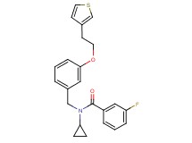 N-cyclopropyl-3-fluoro-N-{3-[2-(3-thienyl)ethoxy]benzyl}benzamide