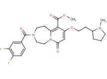 methyl 3-(3,4-difluorobenzoyl)-9-[2-(1-methyl-2-pyrrolidinyl)ethoxy]-7-oxo-1,2,3,4,5,7-hexahydropyrido[1,2-d][1,4]diazepine-10-carboxylate
