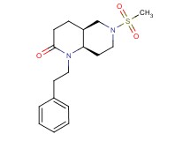 (4aS*,8aR*)-6-(methylsulfonyl)-1-(2-phenylethyl)octahydro-1,6-naphthyridin-2(1H)-one