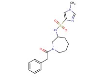 1-methyl-N-[1-(phenylacetyl)azepan-3-yl]-1H-imidazole-4-sulfonamide