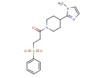 4-(1-methyl-1H-imidazol-2-yl)-1-[3-(phenylsulfonyl)propanoyl]piperidine