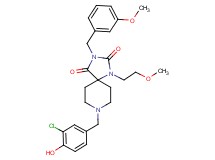 8-(3-chloro-4-hydroxybenzyl)-3-(3-methoxybenzyl)-1-(2-methoxyethyl)-1,3,8-triazaspiro[4.5]decane-2,4-dione