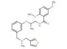 2,5-dimethoxy-N-[2-(3-{[methyl(3-thienylmethyl)amino]methyl}phenoxy)propyl]benzamide
