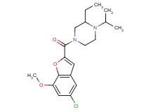 4-[(5-chloro-7-methoxy-1-benzofuran-2-yl)carbonyl]-2-ethyl-1-isopropylpiperazine