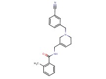 N-{[1-(3-cyanobenzyl)-1,2,5,6-tetrahydropyridin-3-yl]methyl}-2-methylbenzamide