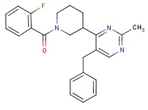5-benzyl-4-[1-(2-fluorobenzoyl)-3-piperidinyl]-2-methylpyrimidine