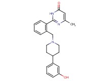 2-(2-{[4-(3-hydroxyphenyl)piperidin-1-yl]methyl}phenyl)-6-methylpyrimidin-4(3H)-one