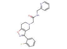 2-[3-(2-fluorophenyl)-6,7-dihydroisoxazolo[4,5-c]pyridin-5(4H)-yl]-N-(pyridin-2-ylmethyl)acetamide