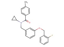 N-cyclopropyl-N-{3-[(2-fluorobenzyl)oxy]benzyl}-4-methylbenzamide