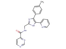 N-{[4-(4-methylphenyl)-5-pyridin-2-yl-1H-imidazol-2-yl]methyl}pyrimidine-4-carboxamide