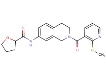 N-(2-{[2-(methylthio)-3-pyridinyl]carbonyl}-1,2,3,4-tetrahydro-7-isoquinolinyl)tetrahydro-2-furancarboxamide