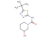 N-(5-tert-butyl-1,3,4-thiadiazol-2-yl)-3-hydroxypiperidine-1-carboxamide
