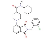 1-[2-(2-chlorobenzyl)-1,3-dioxo-2,3-dihydro-1H-isoindol-4-yl]-N-cyclohexyl-N-methyl-4-piperidinecarboxamide
