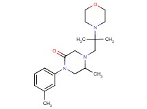 5-methyl-4-[2-methyl-2-(4-morpholinyl)propyl]-1-(3-methylphenyl)-2-piperazinone