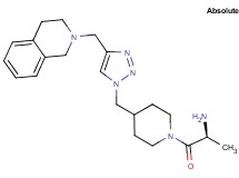 (2S)-1-(4-{[4-(3,4-dihydroisoquinolin-2(1H)-ylmethyl)-1H-1,2,3-triazol-1-yl]methyl}piperidin-1-yl)-1-oxopropan-2-amine