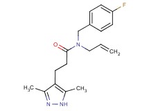 N-allyl-3-(3,5-dimethyl-1H-pyrazol-4-yl)-N-(4-fluorobenzyl)propanamide