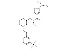 1-isopropyl-N-methyl-N-[(1-{2-[3-(trifluoromethyl)phenyl]ethyl}-3-piperidinyl)methyl]-1H-pyrazole-4-carboxamide