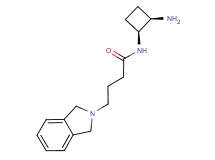 N-[(1S*,2R*)-2-aminocyclobutyl]-4-(1,3-dihydro-2H-isoindol-2-yl)butanamide
