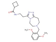 N-{2-[7-(2,6-dimethoxybenzyl)-6,7,8,9-tetrahydro-5H-[1,2,4]triazolo[4,3-d][1,4]diazepin-3-yl]ethyl}cyclobutanecarboxamide