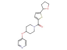 4-[(1-{[5-(tetrahydro-2-furanyl)-2-thienyl]carbonyl}-4-piperidinyl)oxy]pyridine