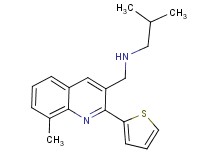 2-methyl-N-{[8-methyl-2-(2-thienyl)-3-quinolinyl]methyl}-1-propanamine
