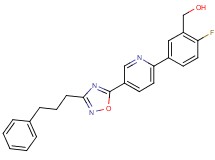 (2-fluoro-5-{5-[3-(3-phenylpropyl)-1,2,4-oxadiazol-5-yl]pyridin-2-yl}phenyl)methanol