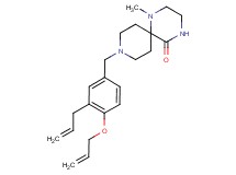 9-[3-allyl-4-(allyloxy)benzyl]-1-methyl-1,4,9-triazaspiro[5.5]undecan-5-one