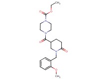 ethyl 4-{[1-(2-methoxybenzyl)-6-oxo-3-piperidinyl]carbonyl}-1-piperazinecarboxylate