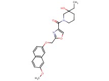 3-ethyl-1-[(2-{[(7-methoxy-2-naphthyl)oxy]methyl}-1,3-oxazol-4-yl)carbonyl]piperidin-3-ol