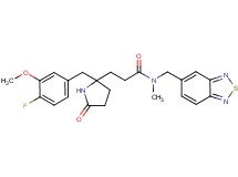 N-(2,1,3-benzothiadiazol-5-ylmethyl)-3-[2-(4-fluoro-3-methoxybenzyl)-5-oxo-2-pyrrolidinyl]-N-methylpropanamide