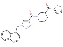 (1-{[1-(1-naphthylmethyl)-1H-1,2,3-triazol-4-yl]carbonyl}-3-piperidinyl)(2-thienyl)methanone