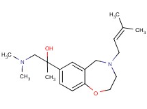 1-(dimethylamino)-2-[4-(3-methyl-2-buten-1-yl)-2,3,4,5-tetrahydro-1,4-benzoxazepin-7-yl]-2-propanol