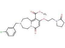 methyl 3-(3-chlorobenzyl)-7-oxo-9-[2-(2-oxo-1-pyrrolidinyl)ethoxy]-1,2,3,4,5,7-hexahydropyrido[1,2-d][1,4]diazepine-10-carboxylate