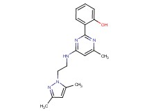 2-(4-{[2-(3,5-dimethyl-1H-pyrazol-1-yl)ethyl]amino}-6-methylpyrimidin-2-yl)phenol