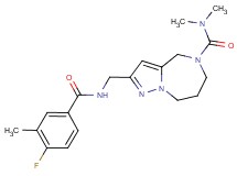 2-{[(4-fluoro-3-methylbenzoyl)amino]methyl}-N,N-dimethyl-7,8-dihydro-4H-pyrazolo[1,5-a][1,4]diazepine-5(6H)-carboxamide