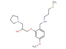 1-[5-methoxy-2-({[3-(methylthio)propyl]amino}methyl)phenoxy]-3-(1-pyrrolidinyl)-2-propanol
