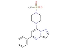 7-[4-(methylsulfonyl)-1-piperazinyl]-5-phenylpyrazolo[1,5-a]pyrimidine