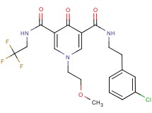 N-[2-(3-chlorophenyl)ethyl]-1-(2-methoxyethyl)-4-oxo-N'-(2,2,2-trifluoroethyl)-1,4-dihydro-3,5-pyridinedicarboxamide